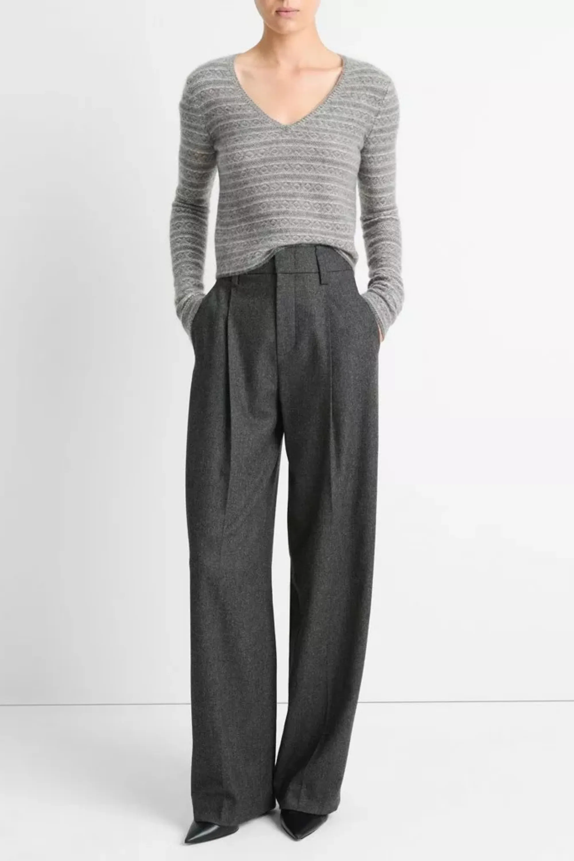 Vince Fair Isle Vneck