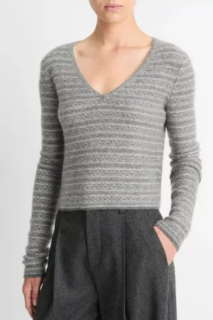 Vince Fair Isle Vneck