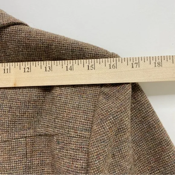 Vintage Pioneer Wear Women's Blazer Large Brown Western Wool Jacket USA Made