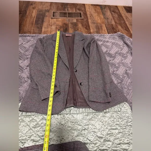 Vintage Tan Jay blazer and Skirt Wool Blend