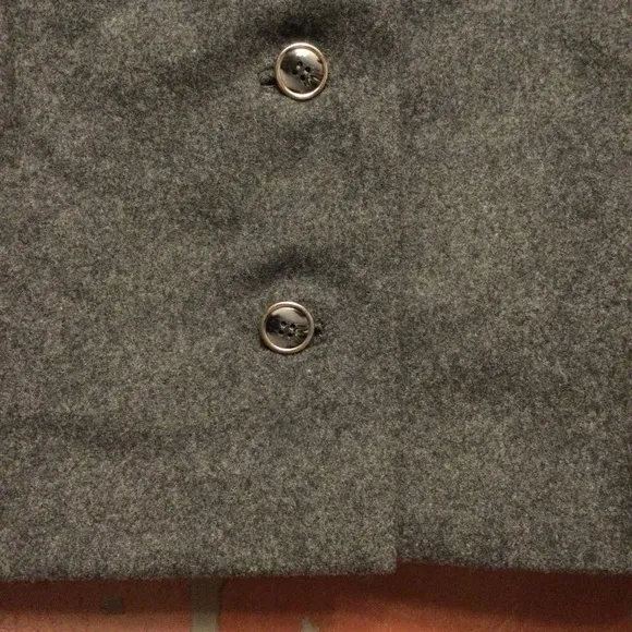 Vintage women’s wool blazer cropped button front union made USA Zelinka Matlick