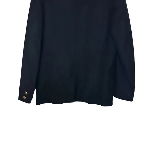 Vintage wool blazer navy blue classy DeMoulin medium