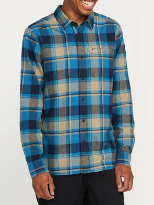 Volcom Mens Caden Plaid L/S Flannel Shirt