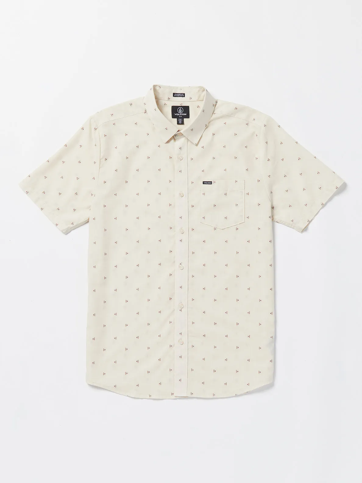 Volcom Mens Mistere Short Sleeve Button Up Shirt
