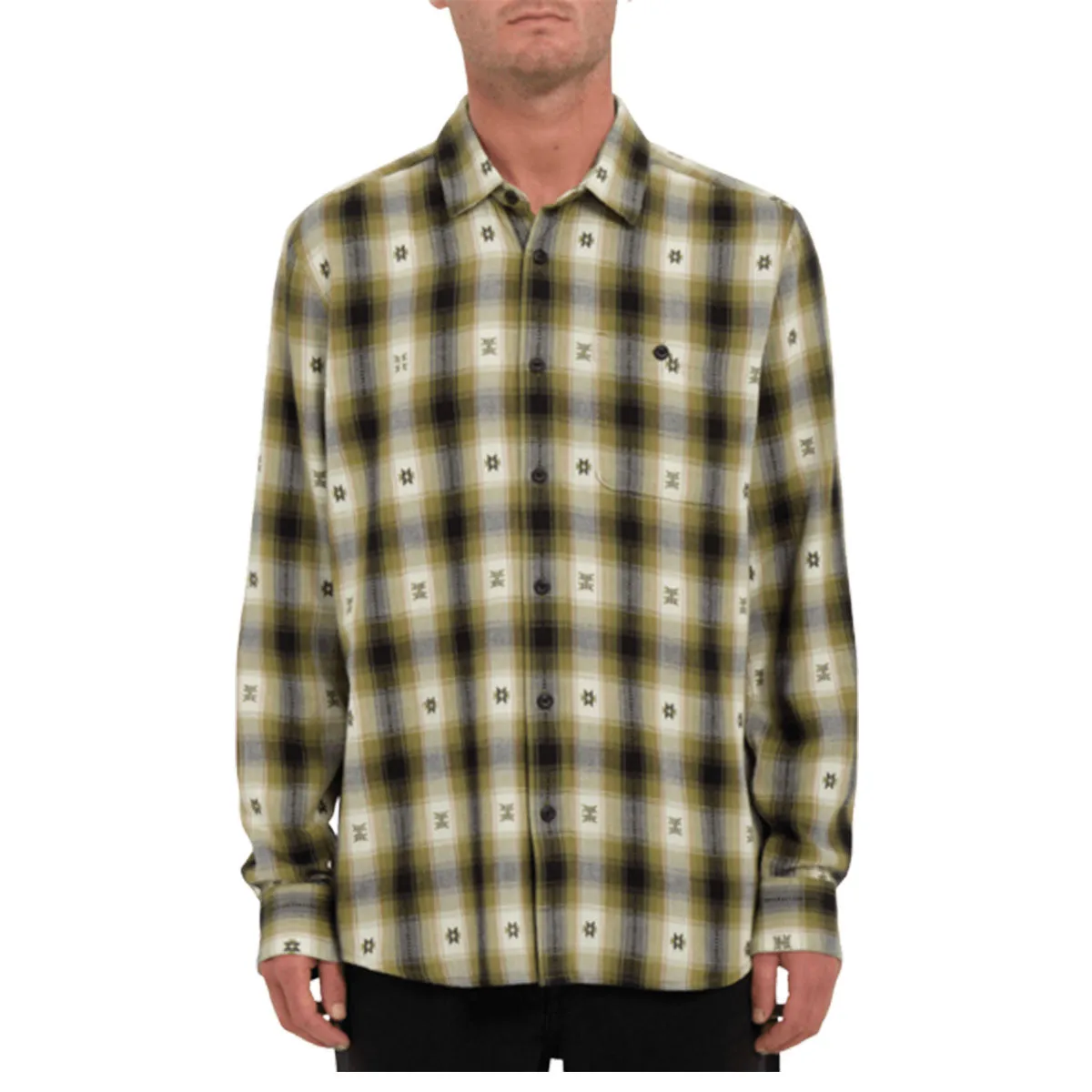 Volcom - Skate Vitals Simon B Woven L/S Shirt Exhibition Green
