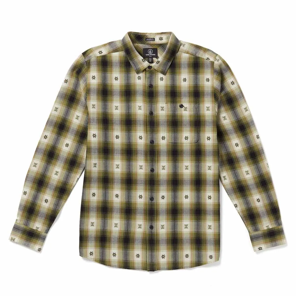 Volcom - Skate Vitals Simon B Woven L/S Shirt Exhibition Green