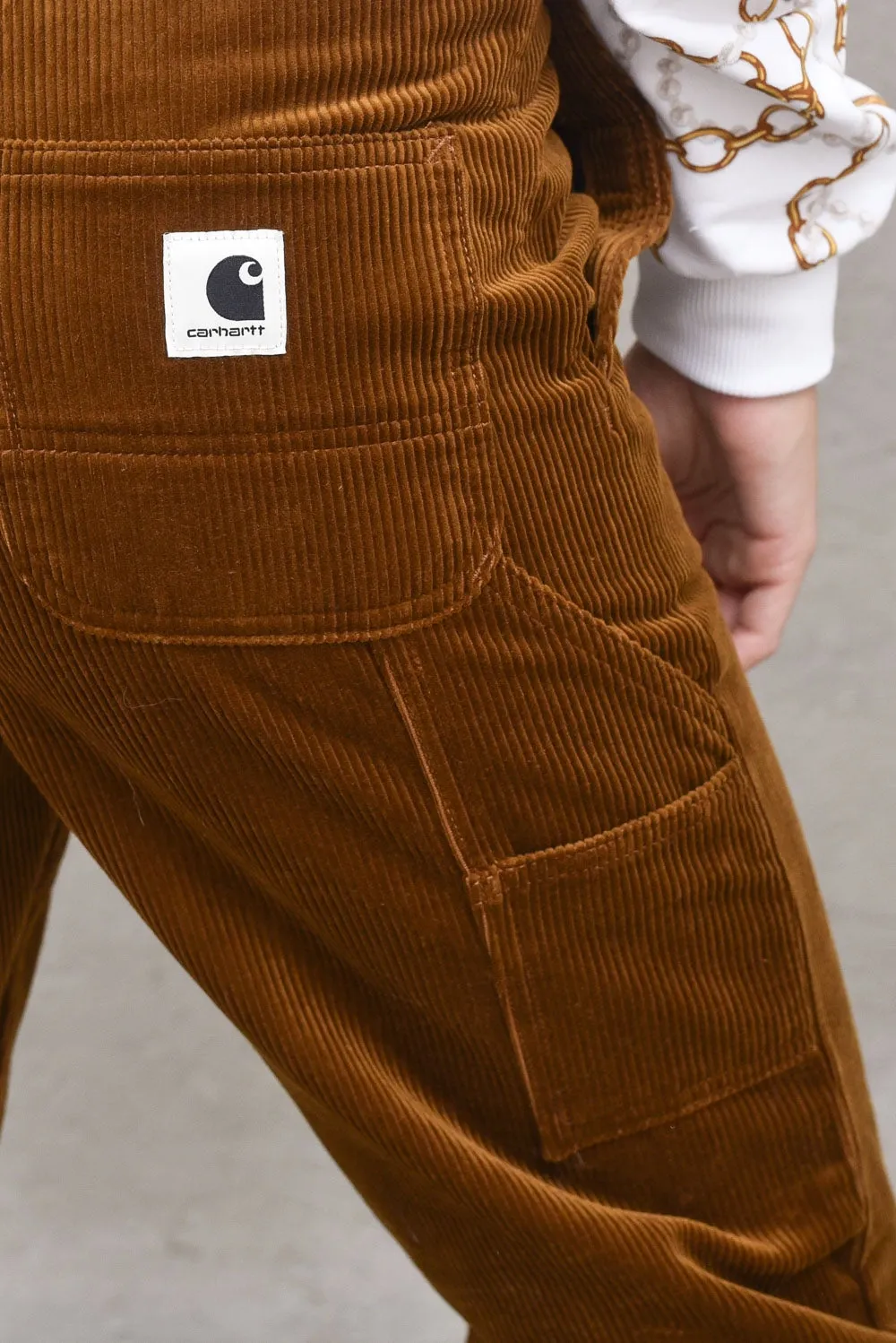W' Pierce Pant Straight-Marrone