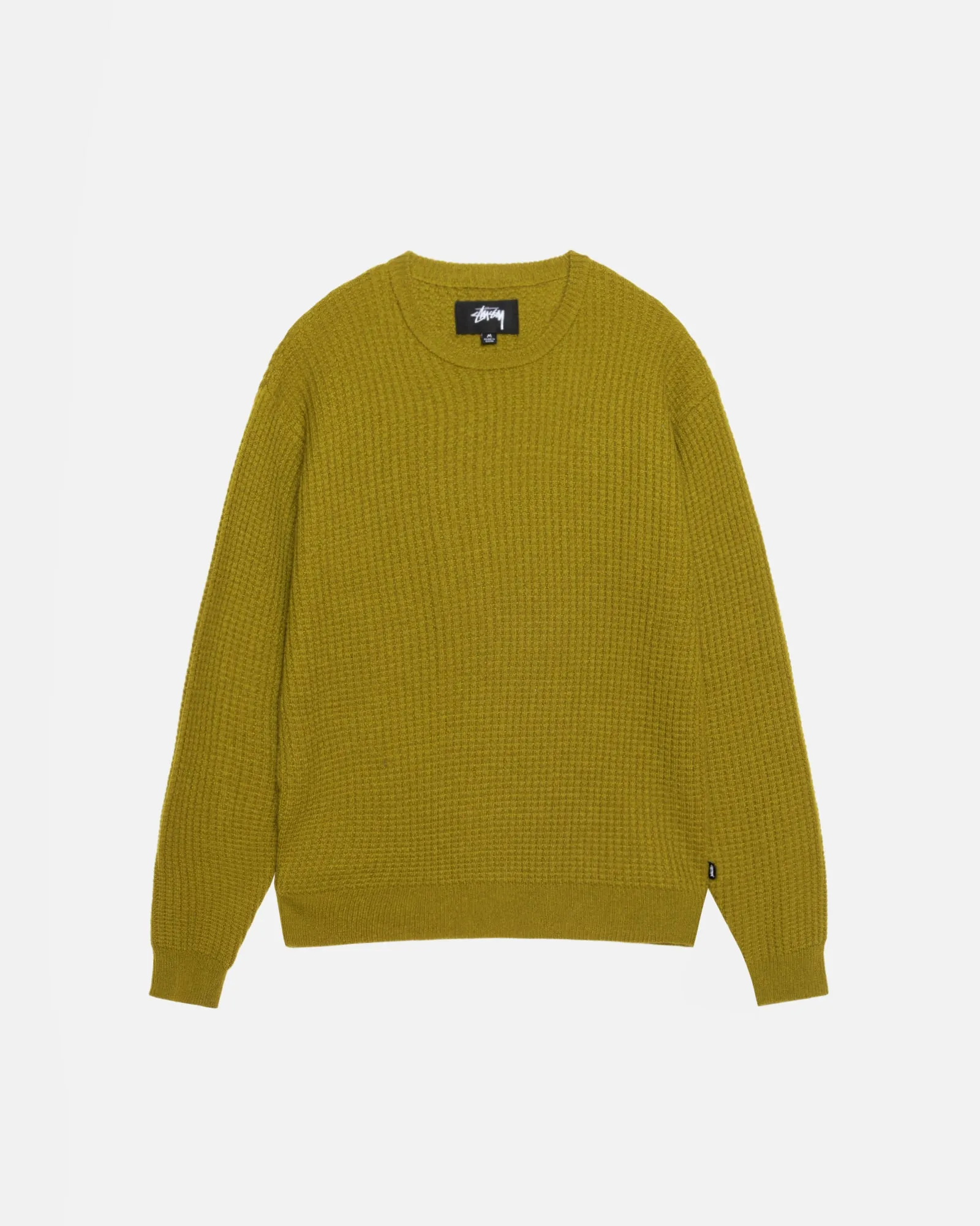 WAFFLE KNIT CASHMERE CREW