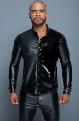 Wet look & PVC shirt - The Master