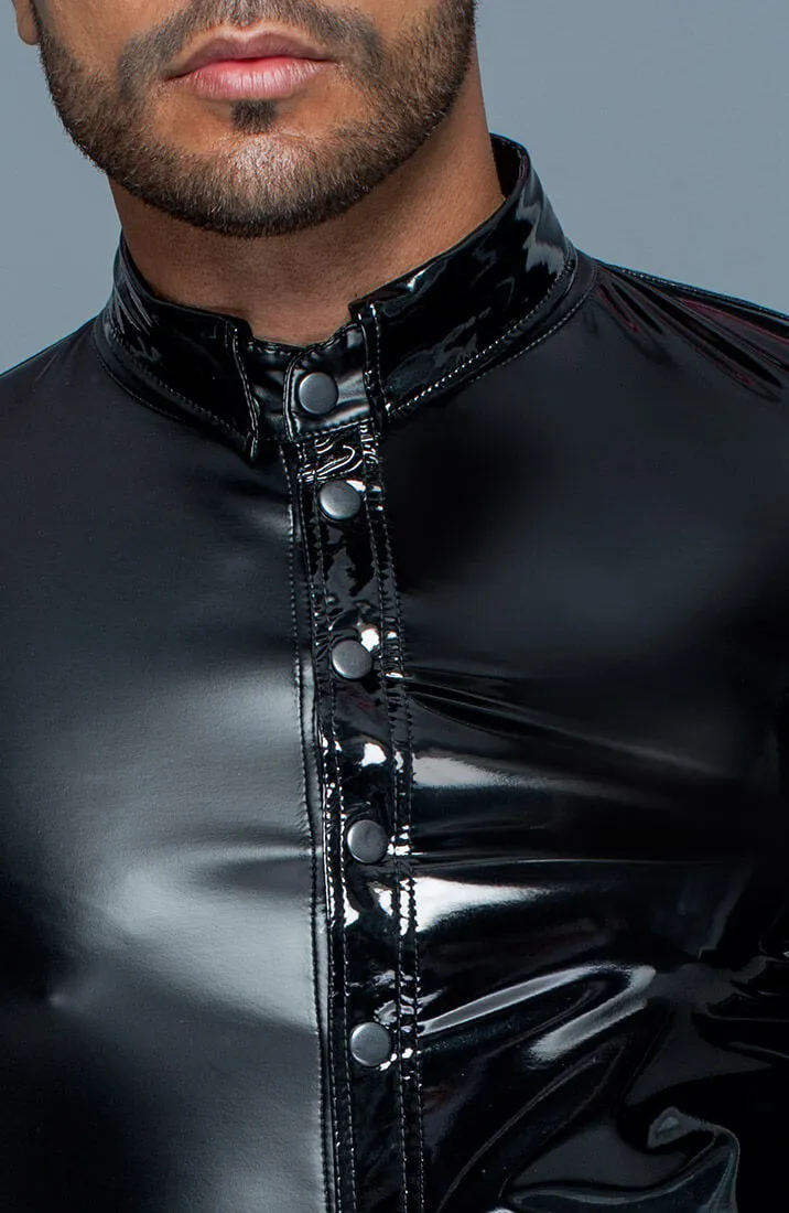 Wet look & PVC shirt - The Master