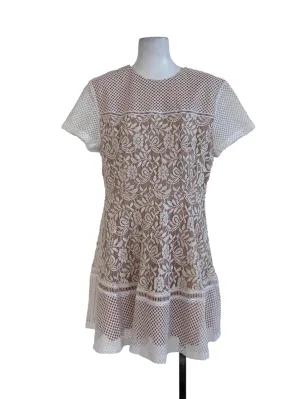 White Lace A-Line Dress