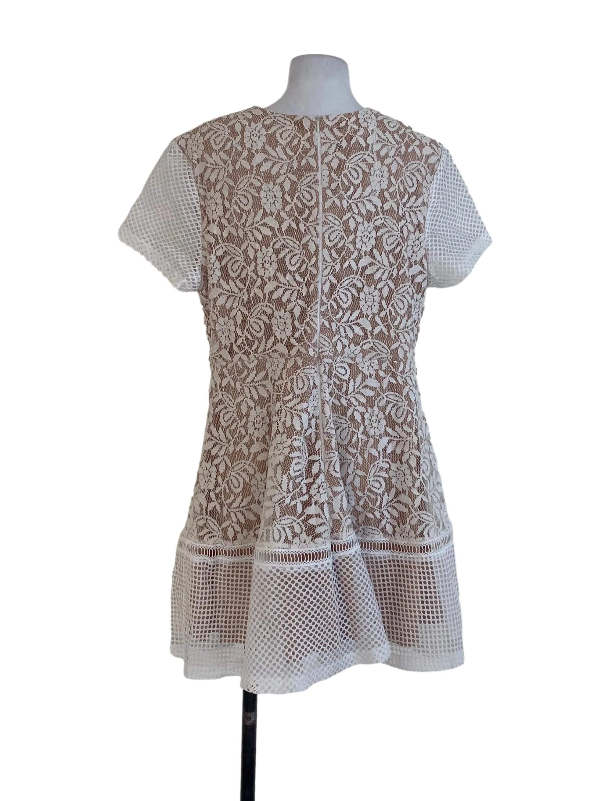 White Lace A-Line Dress