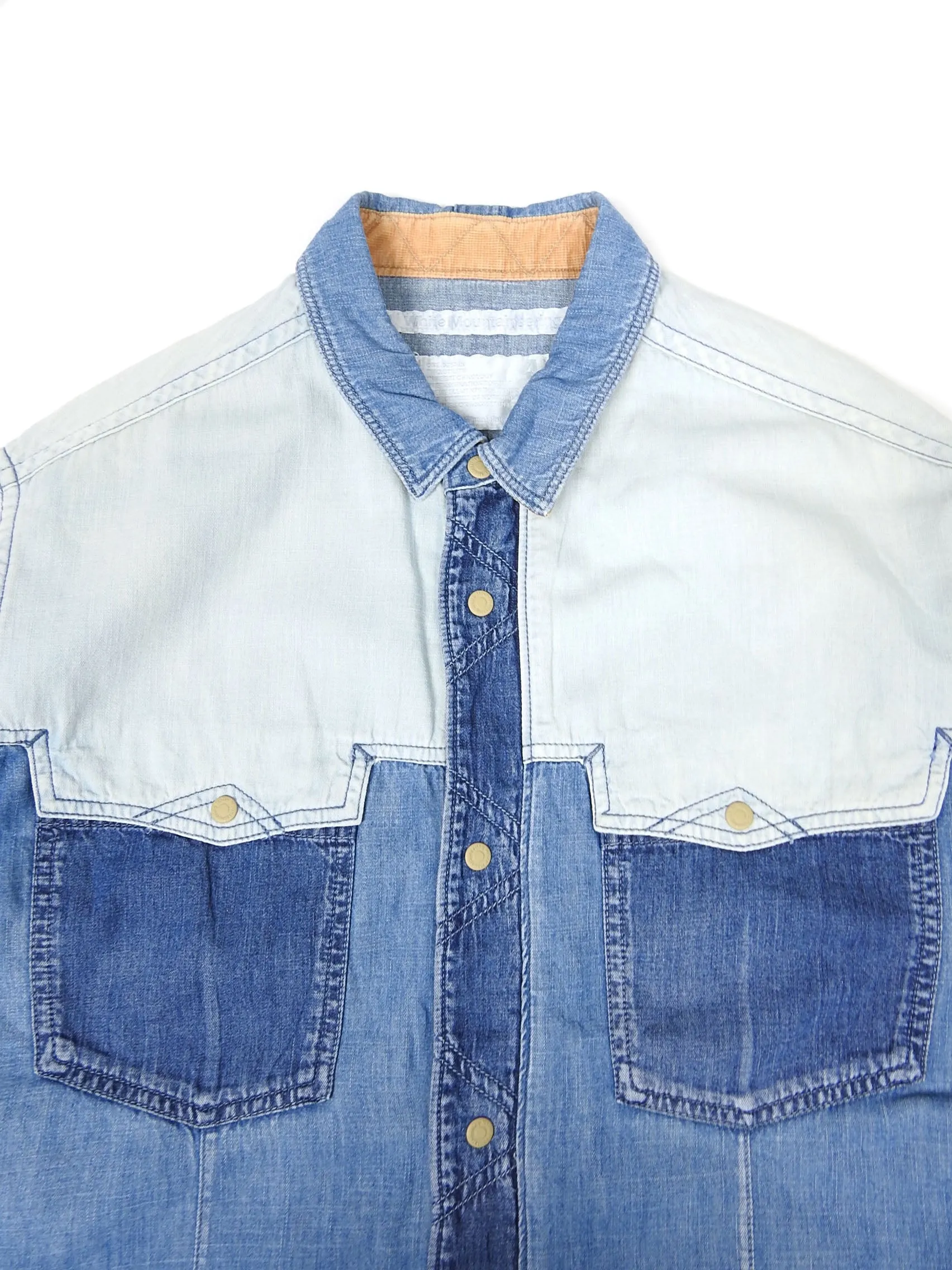 White Mountaineering SS2012 Denim Western Shirt Size 4