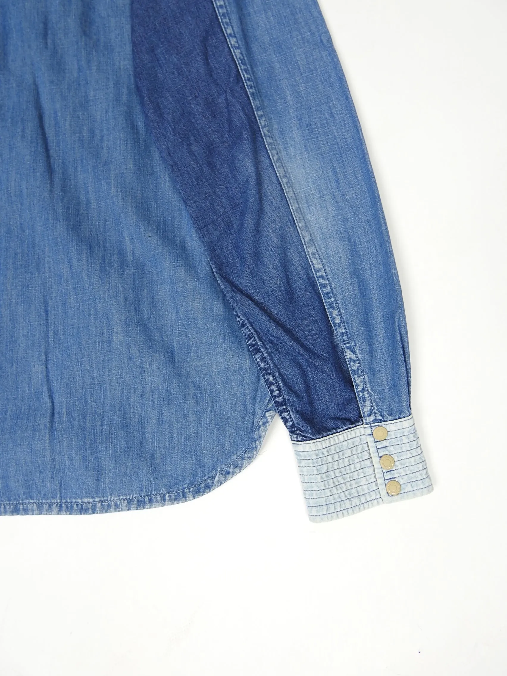White Mountaineering SS2012 Denim Western Shirt Size 4
