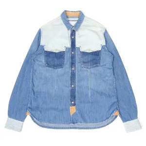 White Mountaineering SS2012 Denim Western Shirt Size 4