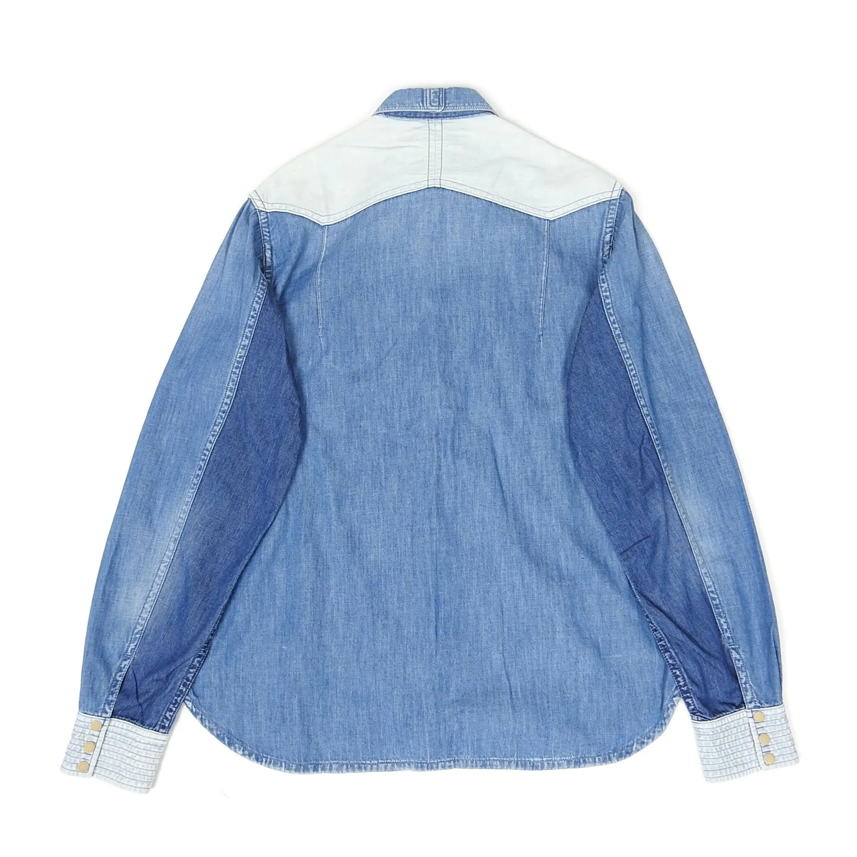White Mountaineering SS2012 Denim Western Shirt Size 4