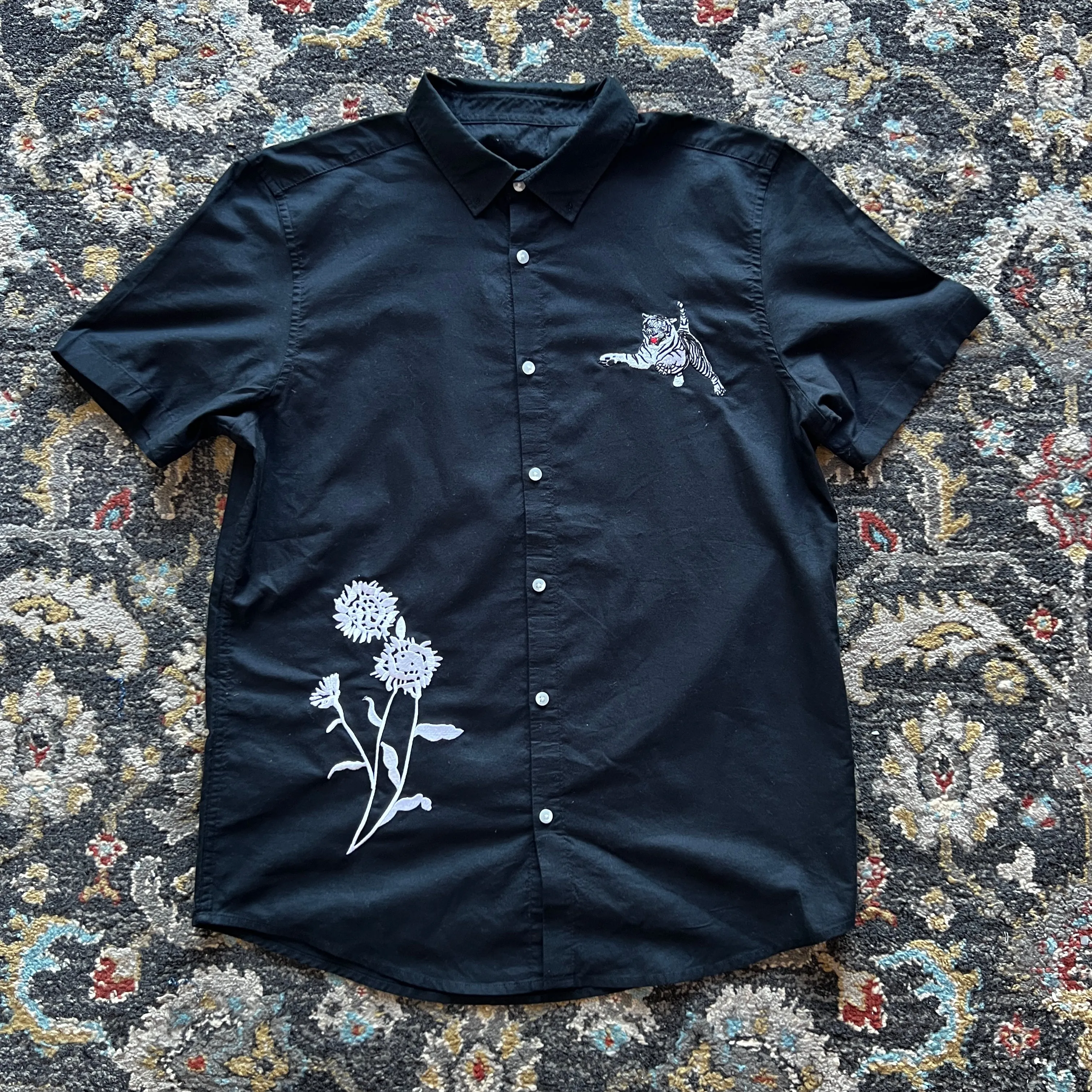 White Tiger Button Down Shirt