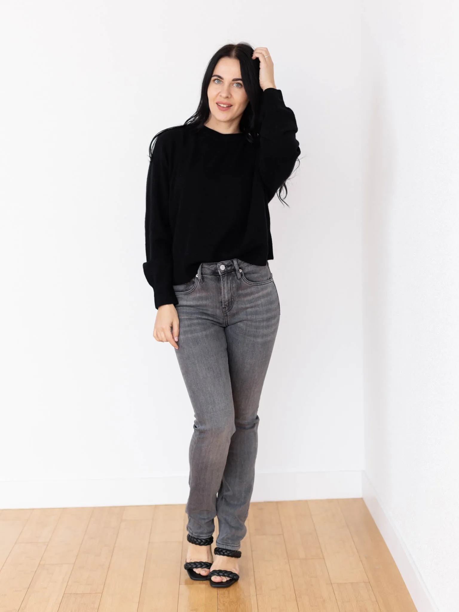 White   Warren Cashmere Sweatshirt