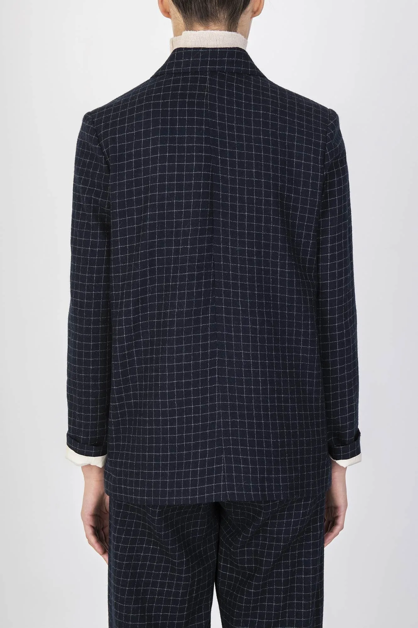WOOL CHECK BLAZER