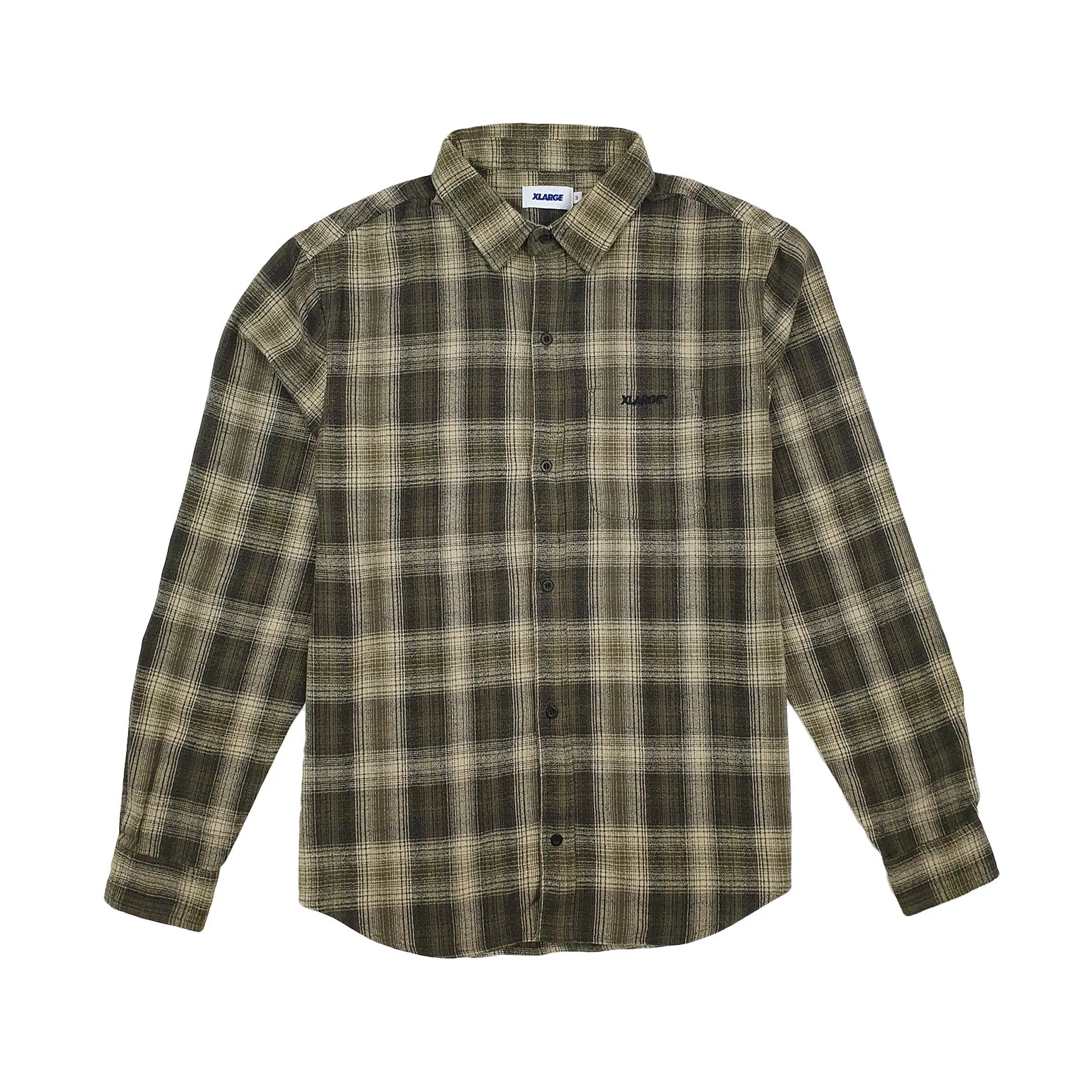 X-Large Grip Check Shirt Tan Sale