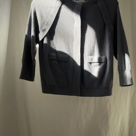 XS-Small tsesay steel blue minimalist cashmere sweater