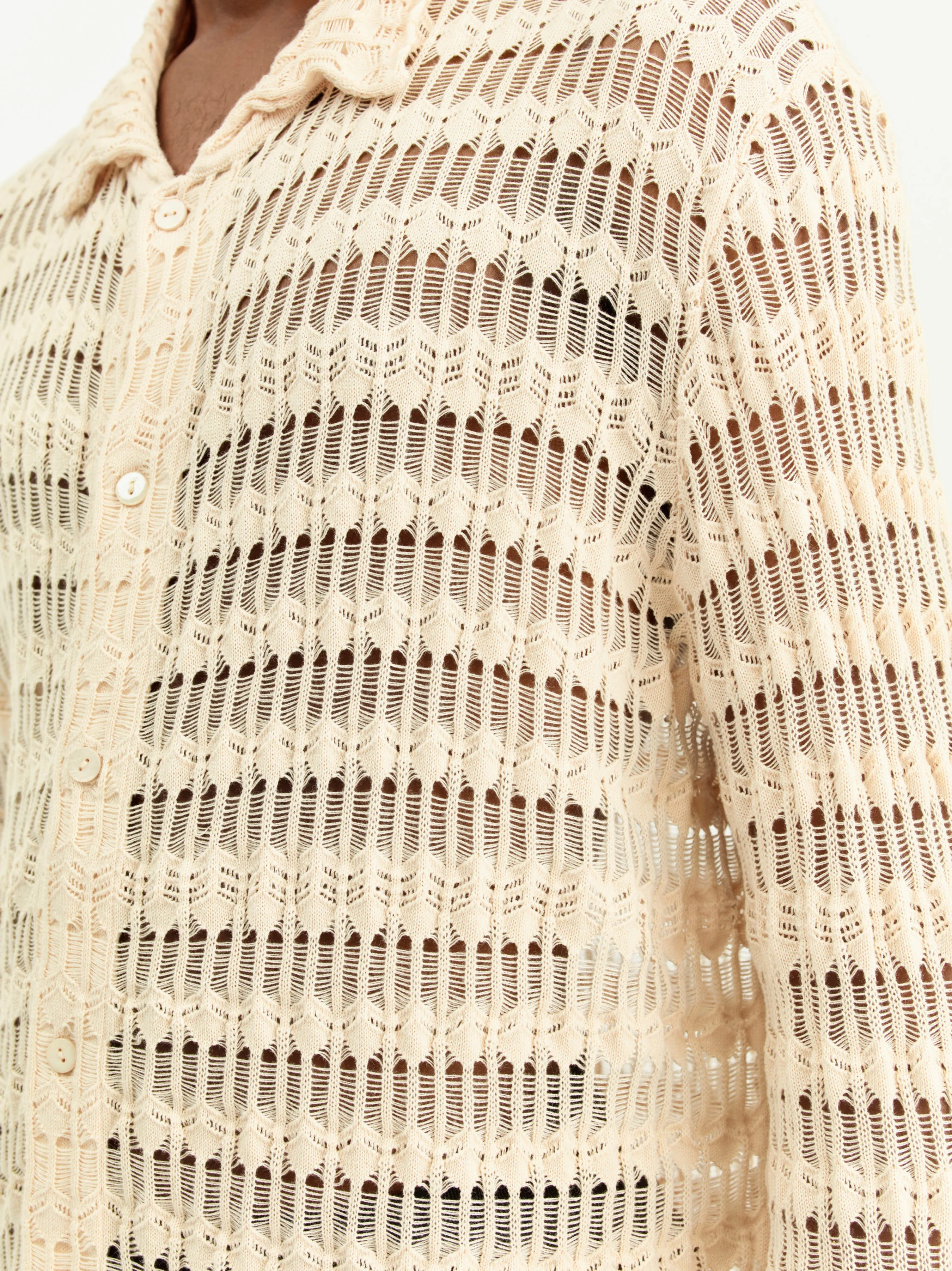 Yasu Shirt | Cream knit