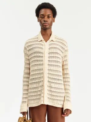Yasu Shirt | Cream knit