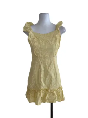 Yellow Awning Stripe A-Line Dress