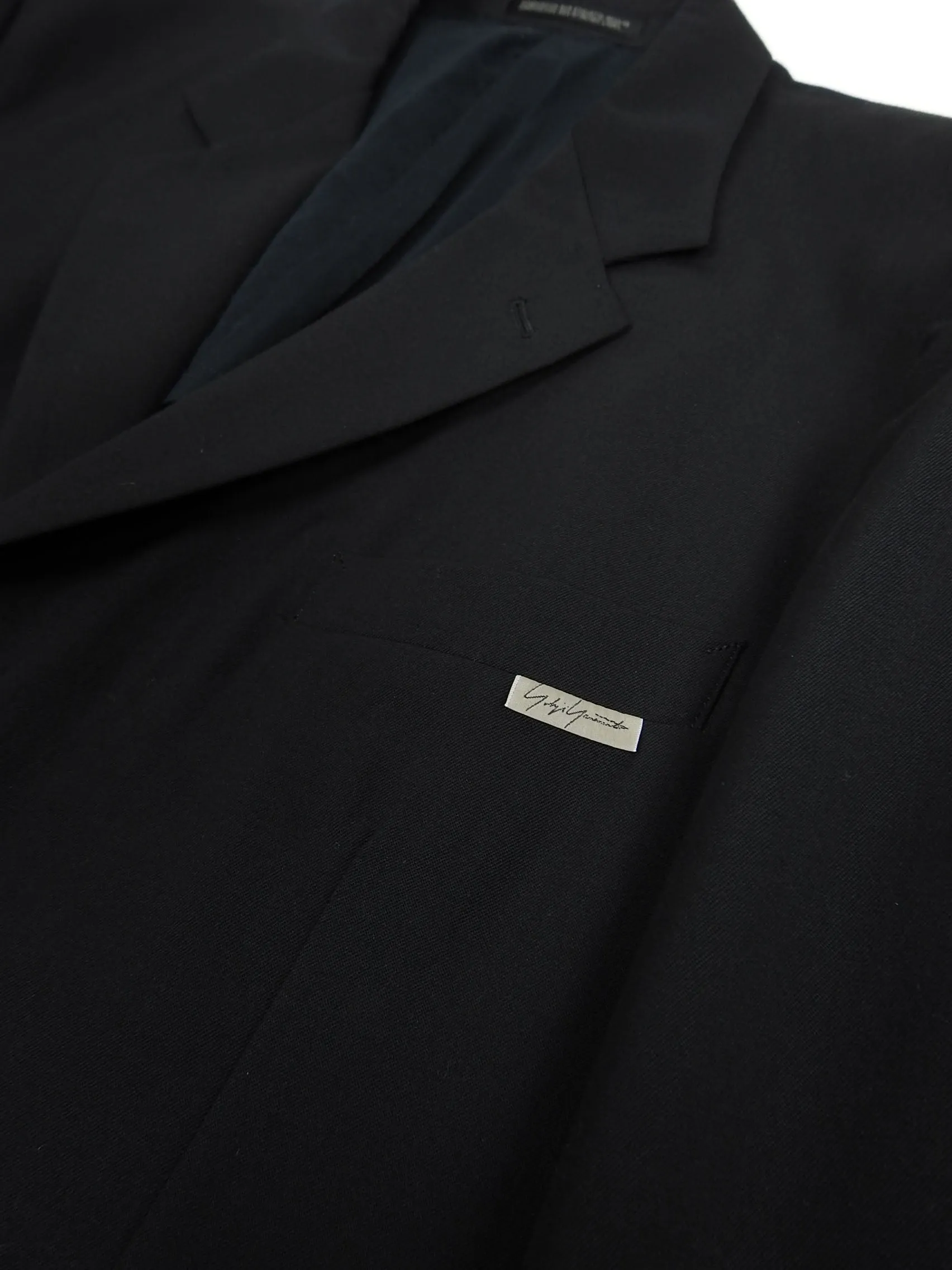 Yohji Yamamoto Black Wool Blazer Size 2