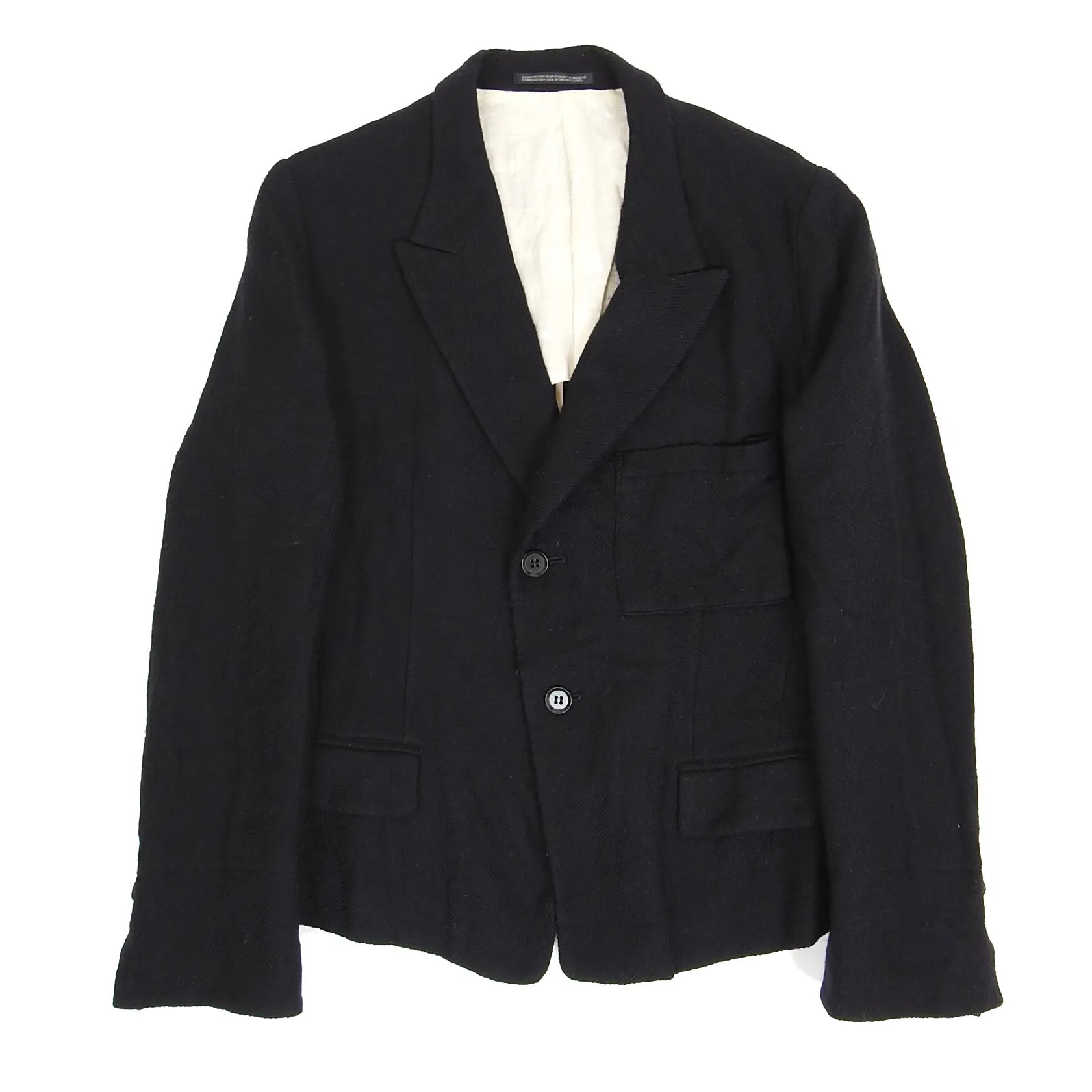 Yohji Yamamoto Noir Wool Blazer Size 2