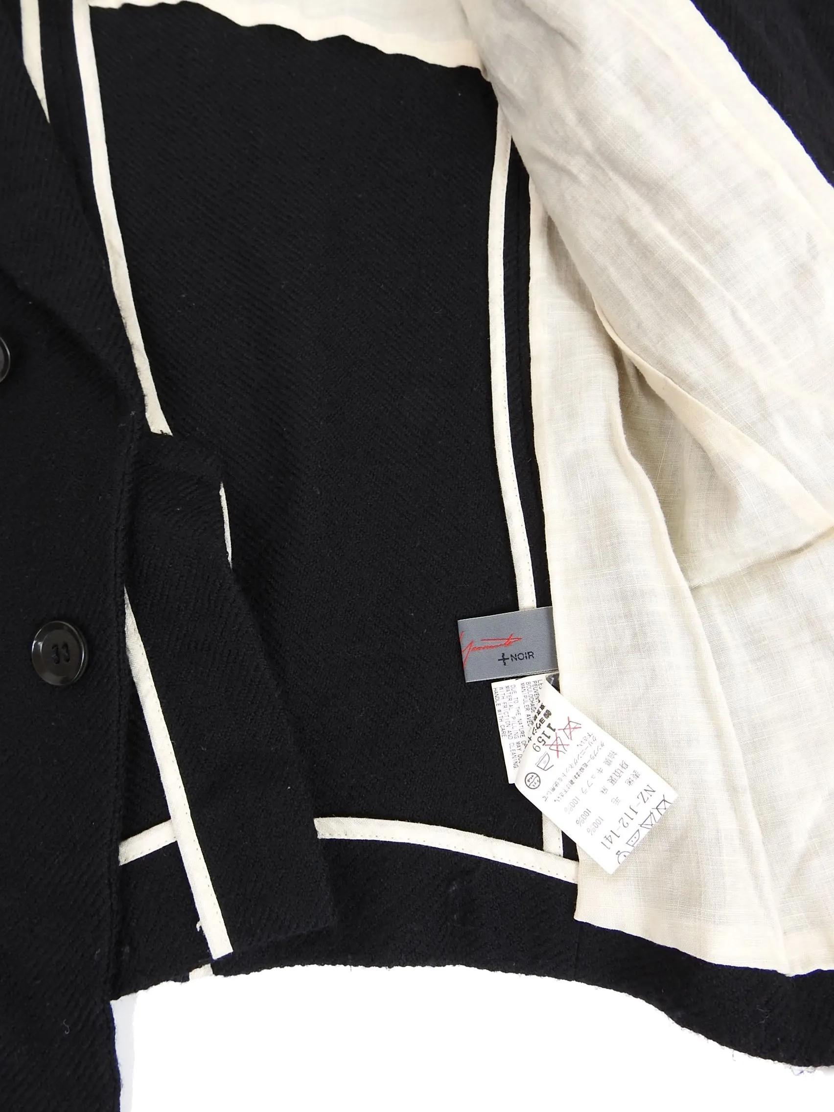 Yohji Yamamoto Noir Wool Blazer Size 2