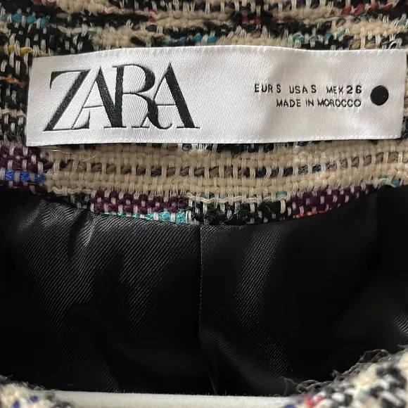 Zara limited edition tweed blazer‎ jacket size small