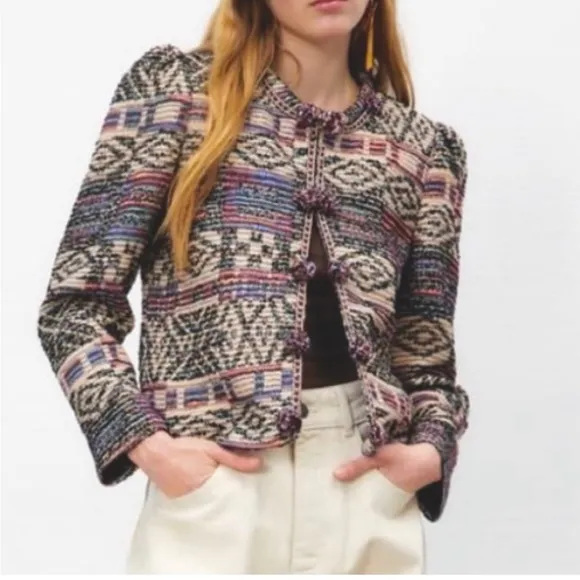 Zara limited edition tweed blazer‎ jacket size small